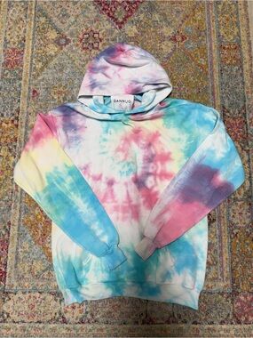 DANNIJO Pastel Tie-Dye Hoodie in Pink, Blue, Purple, Mint, Yellow
